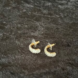 Elegant Gold and Silver Hoop Earrings